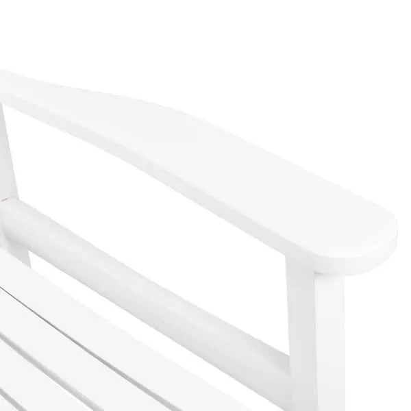 Winado White Wood Outdoor Rocking Chair