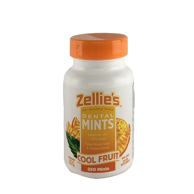 Zellies Cool Mint Mints, 250 Count Jar