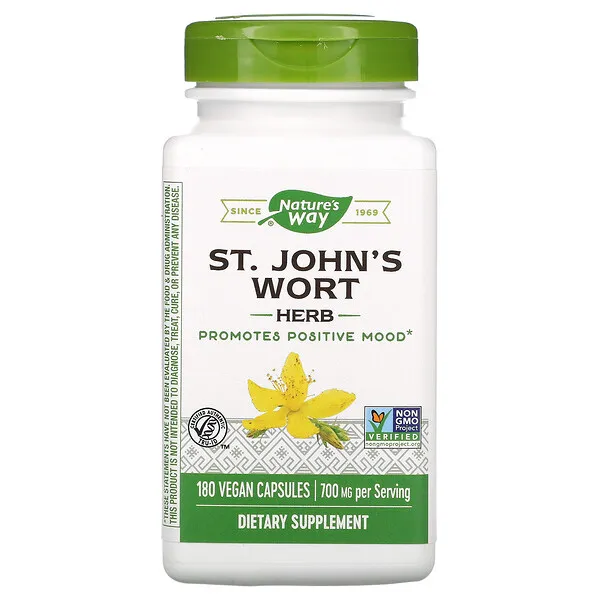 Nature's Way Premium Herbal St. John’s Wort Herb, 700 mg per serving, 180 VCaps