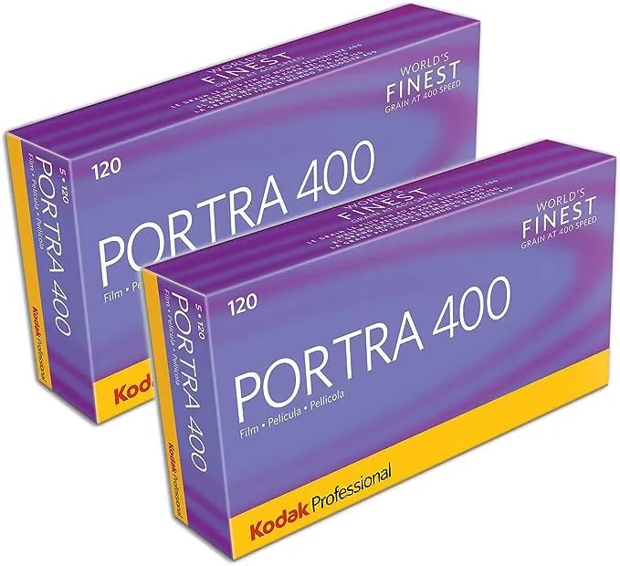 KODAK Professional Portra 400 Film 120 Propack-10 Rolls, 2 Pack, Colored