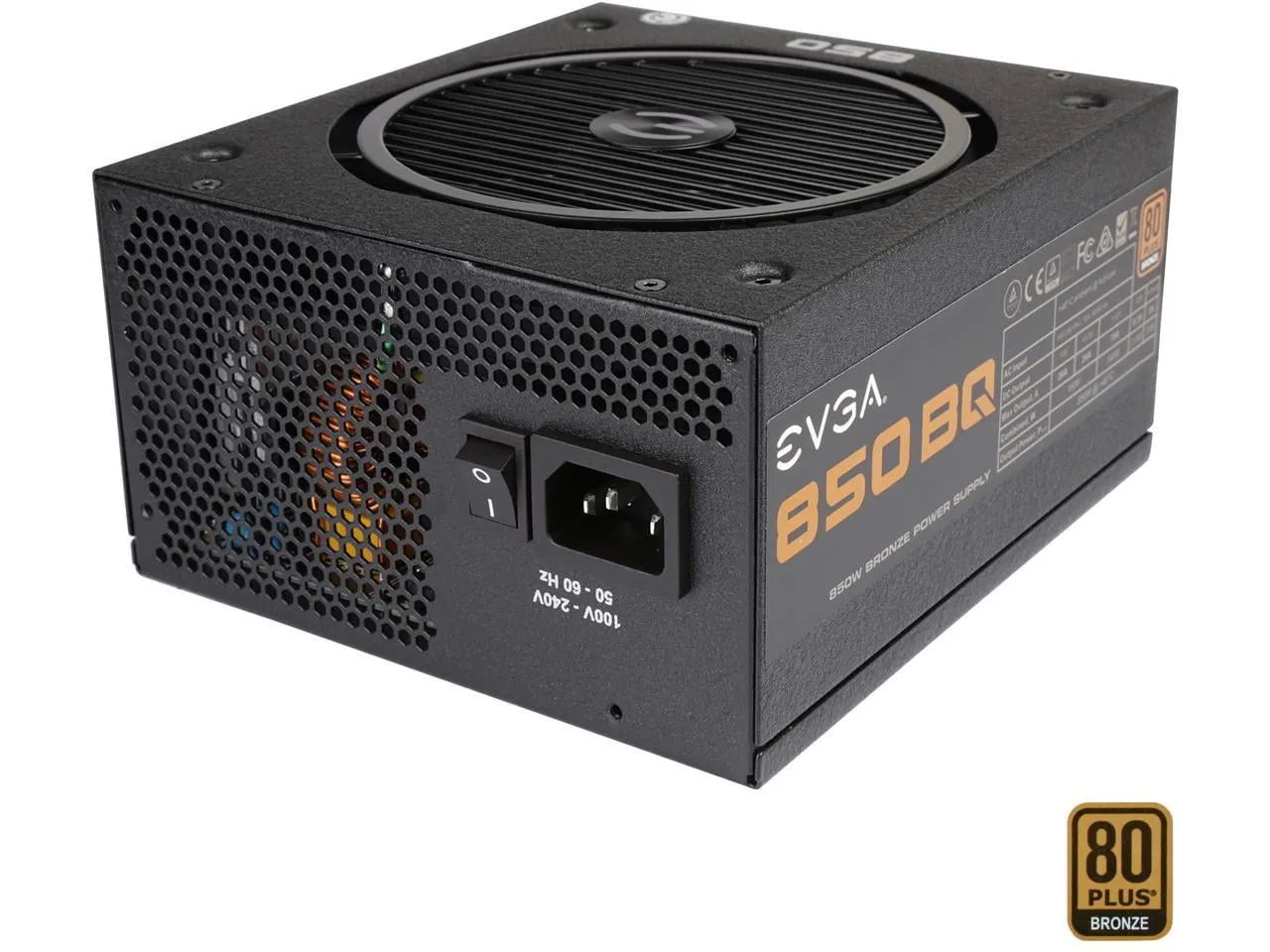 EVGA 850 Bq, 80+ Bronze 850W, Semi Modular, 5 Year Warranty, Includes Free Power On Self Tester, Power Supply 110-BQ-0850-V1