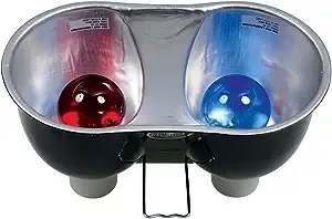 Zoo Med Combo Deep Dome Dual Lamp Fixture