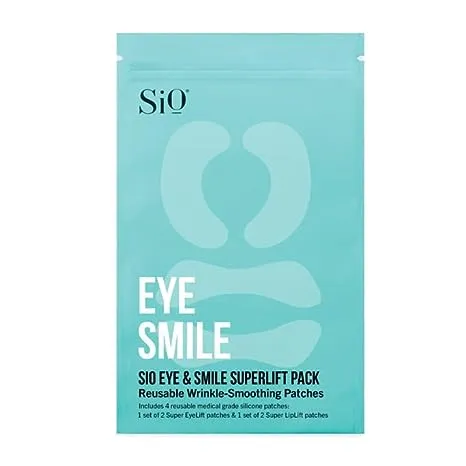 SiO Beauty Eye and Smile SuperLift - Eye & Lip Anti-Wrinkle Silicone Patches - Reduce Smile and Under Eye Wrinkles Overnight