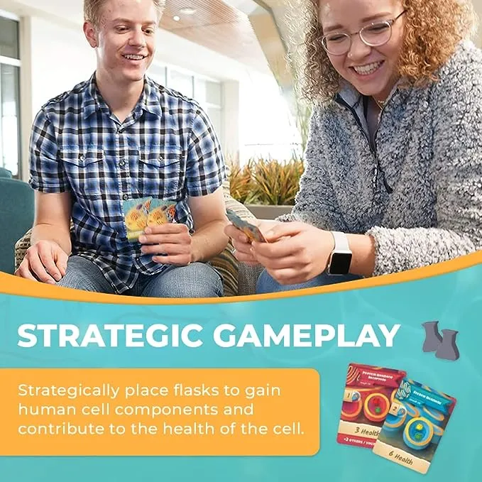 Cytosis: A Cell Biology Board Game | A Science Accurate Strategy Board Game About Building Proteins, Carbohydrates, Enzymes, Organelles, & Membranes | Fun Science Games for Adults & Family Game Night