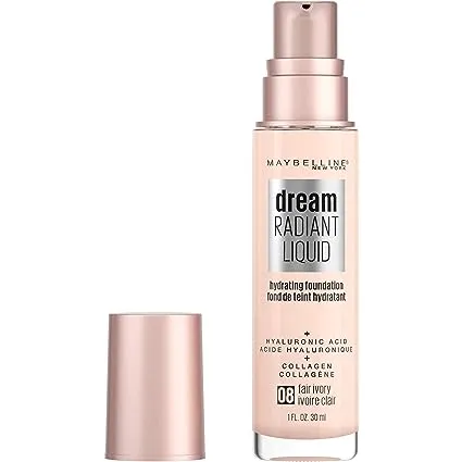 Maybelline Dream Radiant Liquid Medium Coverage Hydrating Makeup, Lightweight Liquid Foundation, Nude Beige, 1 CountMaybelline Dream Radiant Liquid Medium Coverage Hy…