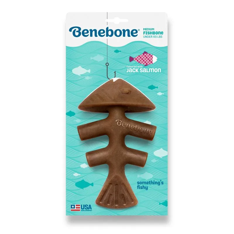 Benebone Fishbone Dog Chew Toy