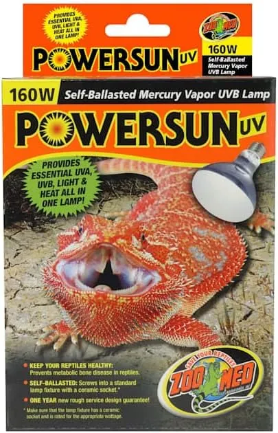 Zoo Med PowerSun UV Bulb, 160 Watt