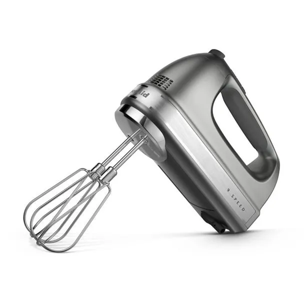 KitchenAid - 9-Speed Hand Mixer - Contour Silver