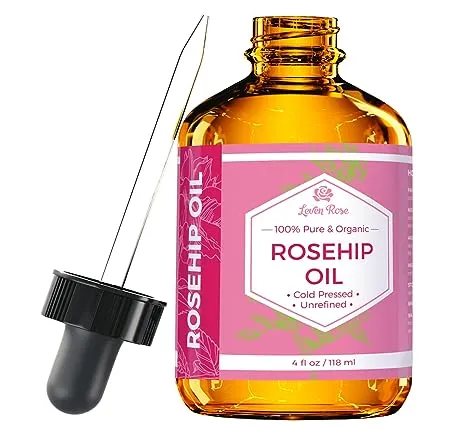 Leven Rose Pomegranate Seed Oil, 100% Pure Unrefined Cold Pressed Antioxidant Moisturizer for Hair Skin and Nails 1 oz