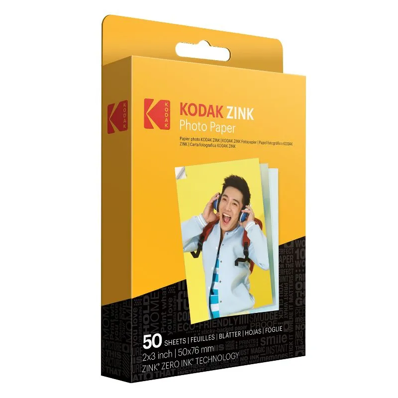 Kodak 2"x3" Premium Zink Photo Paper 20 Sheets