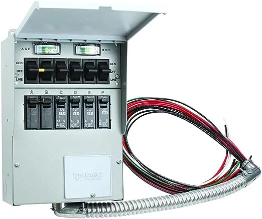 Reliance 306C 120/240-Volt 30-Amp 6-Circuit Pro/Tran Indoor Transfer Switch