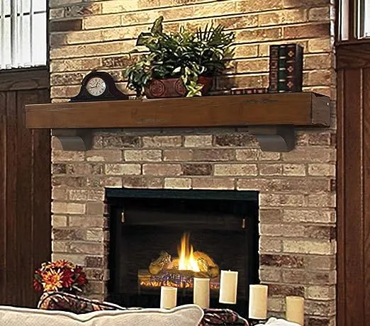 Pearl Mantels 412-60-70 Shenandoah Pine 60-Inch Fireplace Mantel Shelf, Rustic CherryPearl Mantels 412-60-70 Shenandoah Pine 60-Inch Fi…