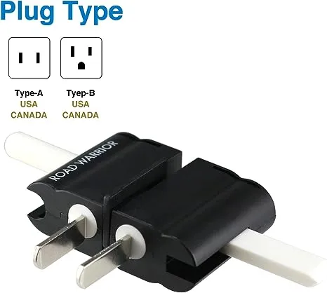 Road Warrior Universal Travel Plug Adapter