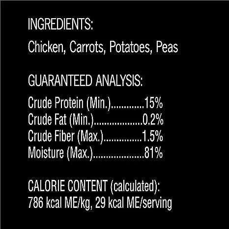 1.3 oz Cesar Simply Crafted Chicken, Carrots, Barley & Spinach Limited-Ingredient Wet Dog Food Topper