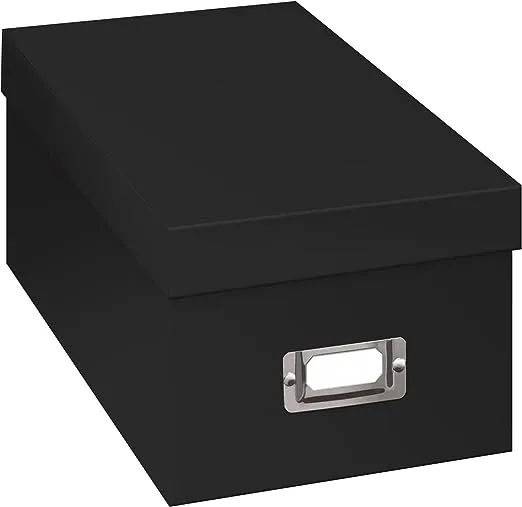 Caja De Almacenamiento Para Albumes De Fotos Color Negro Paquete De 1 De Nueva