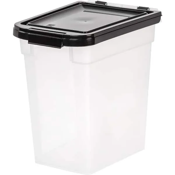 12 Qt. Airtight Pet Food Storage Bin in Clear