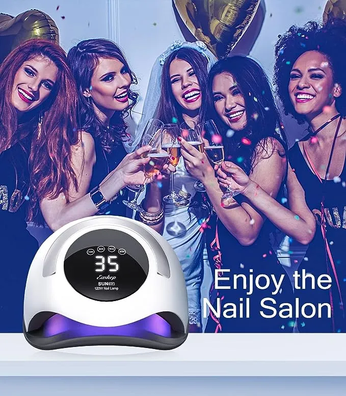 UV Light for Nails Easkep 120W - UV Nail Lamp Nail Dryer UV Lamp for Gel Nails UV LED Nail Lamp Curing Lamp Faster Professional for Home and Salon