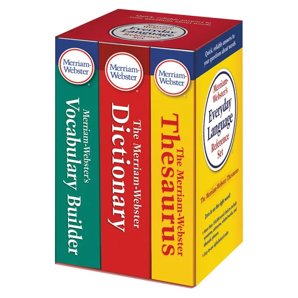 Merriam-Webster’s Everyday Language Reference Set: Includes: The Merriam-Webster Dictionary, The Merriam-Webster Thesaurus, and The Merriam-Webster Vocabulary Builder 