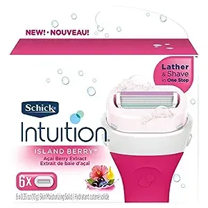 Schick Intuition Women's Razor Blade Refills With Island Berry Extracts (Choose Your Count)