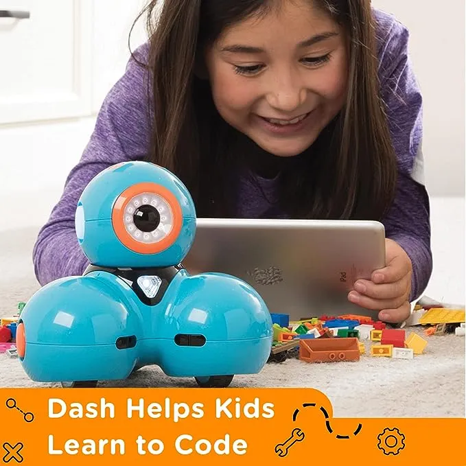 Wonder Workshop Dash Robot: robots de programación para niños de 6 años en adelante: juguetes robóticos STEM activados por voz: interactivos, educativos y programables