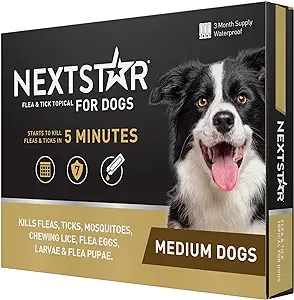 Nextstar Flea & Tick Topical for Medium Dogs 23-44 lbs - 3 ct