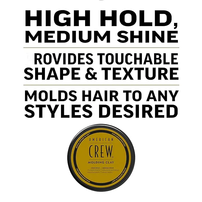 American Crew Hair Molding Clay Hair Styling for Men - 3oz