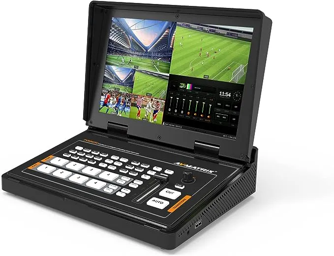 AVMATRIX PVS0403U 4-Channel SDI & HDMI Video Switcher with 10.1" Monitor