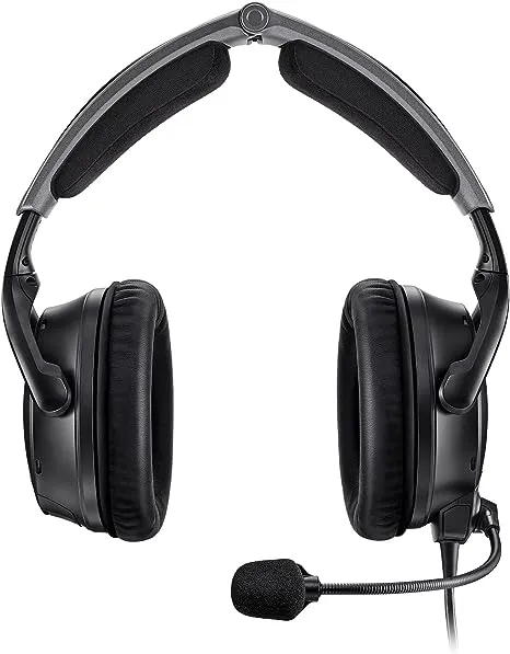 Bose - A30 Noise Cancelling Over-the-Ear Aviation Headset - Black