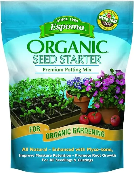 Espoma Organic Seed Starter Premium Potting Soil Mix - All Natural &amp; Organic See