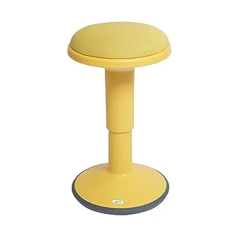 ECR4Kids SitWell Height Adjustable Wobble Stool with Cushioned Foam Seat