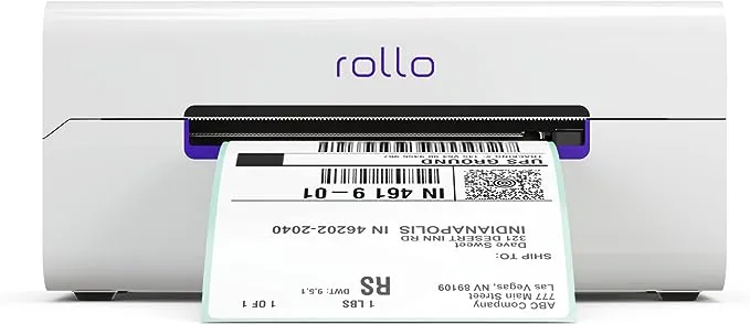 Rollo Wireless Label Printer - Wi-Fi Thermal Printer for Shipping Packages - AirPrint from iPhone, iPad, Mac - 4x6, Supports Windows, Chromebook, Android, Linux