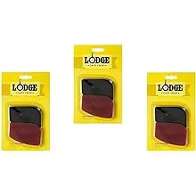 Lodge Polycarbonate Red and Black Pan Scraper, Set of 6