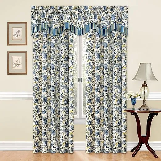 Traditions by Waverly Navarra Floral Window Valance