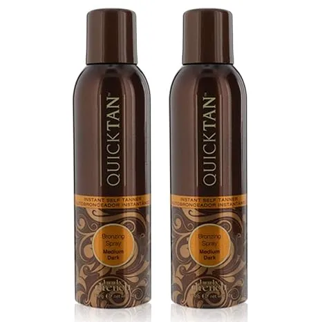 Body Drench Quick Tan Instant Self-Tanner, Bronzing Spray, Medium Dark, 6 oz, 2-Pack