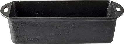 Tablecraft 10749 Loaf Pan,Cast Iron,10.125X5.25X2.875