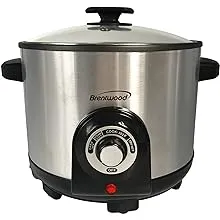 Brentwood Electric Deep Fryer & Multi Cooker, 5.2 Quart, Stainless Steel