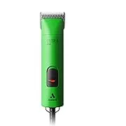 Andis 24715 Professional UltraEdge Super 2-Speed Detachable Blade Clipper – Rotary Motor with Shatter-Proof Housing, Runs Calm & Silent, 14-Inch Cord - for All Coats & Breeds - 120 Volts, Green