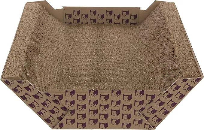 SmartyKat Super Scratcher Chaise Corrugated Cat Scratcher, Catnip Infusion Technology - Brown, One Size