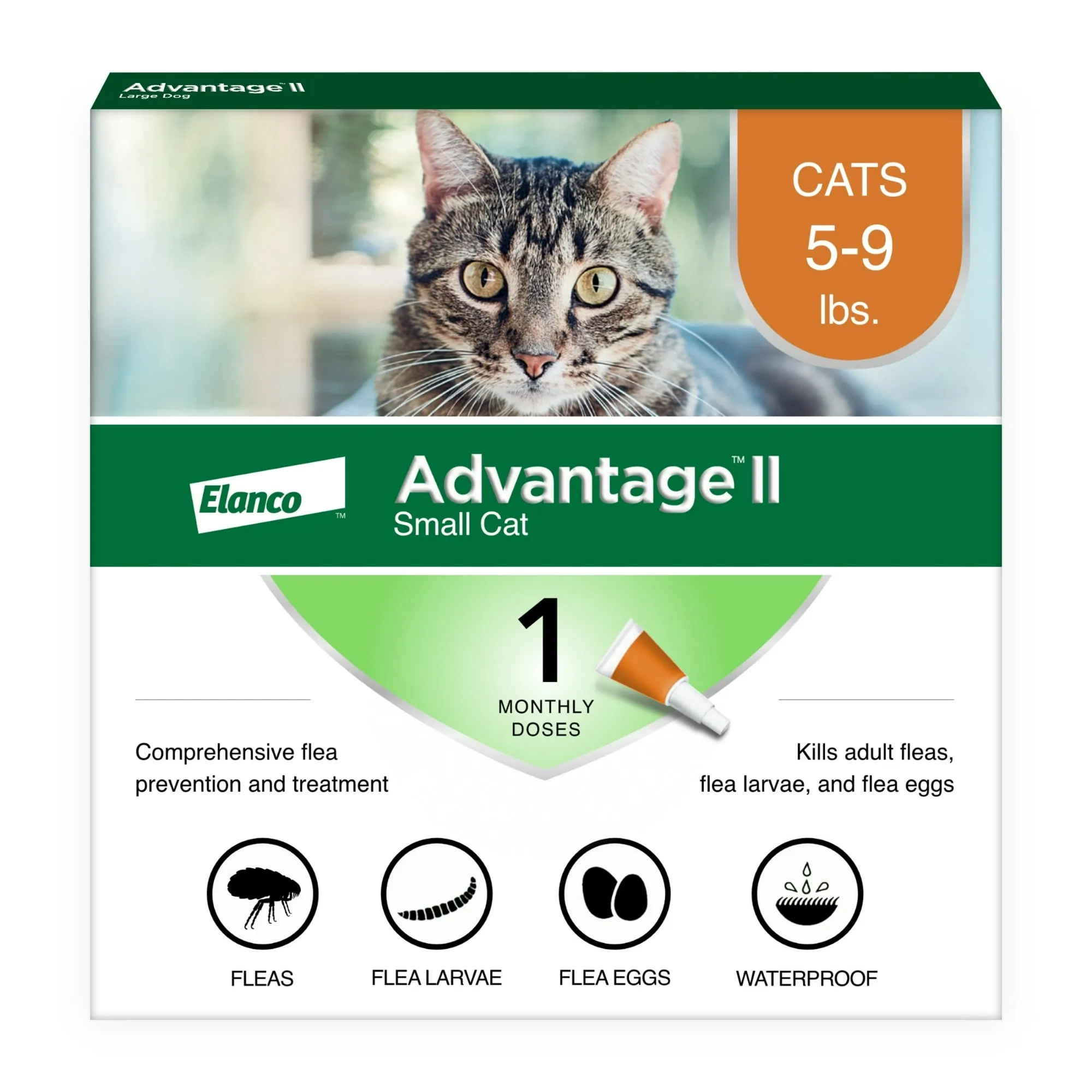 Advantage II prevención de pulgas para gatos grandes