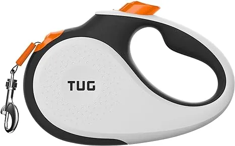 Monochrome 360° Tangle-Free Retractable Dog Leash | 16 Ft Strong Nylon Tape (Med