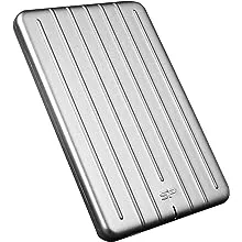 Silicon Power 1TB B75 Rugged Portable External SSD USB 3.2 Gen 1 (USB3.0) Write 430MB/s with USB Type A to Type C Connector, Silver