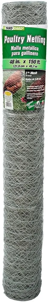 YARDGARD 308496B Fence, 150 feet, Silver