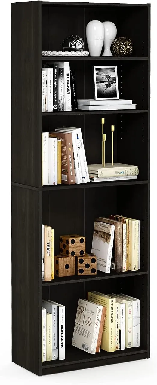 Furinno Jaya Simply Home 5-Shelf Bookcase