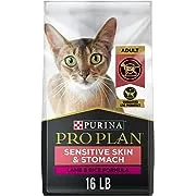 Purina Pro Plan Sensitive Skin and Stomach Cat Food, Lamb and Rice Formula - 3.5 lb. Bag