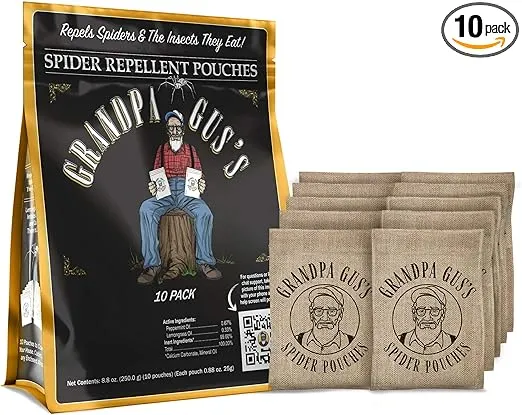 Grandpa Gus Spider Repellent Pouches (10-Pack)