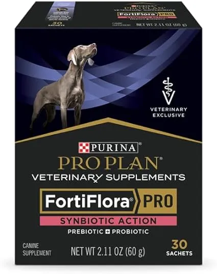 FortiFlora PRO Synbiotic Action Canine Probiotic Supplement 1 box (30 sachets)