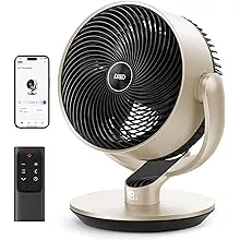 Dreo Smart Fans for Home Bedroom, 16 inch, Air Circulator Fan with RemoteWiFiVoice Control, 25dB Quiet DC Room fan, 120°90° Oscillating fan, 6