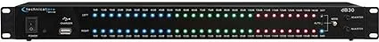 Technical Pro DB30 1U Rack Mount dB Decibel Meter Display+8 Outlet Power Supply