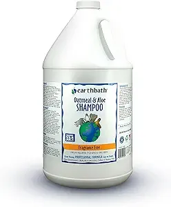 earthbath Oatmeal & Aloe Pet Shampoo, Fragrance Free, 128oz – Dog Shampoo for Allergies & Itching, Dry Skin – Made in USA