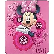 The Northwest Company Fleece Throw Blanket Disney's Minnie's Bowtique, So Many Bows, 45" x 60"